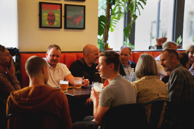 Group of Friends in a Pub - Matthew Curtis